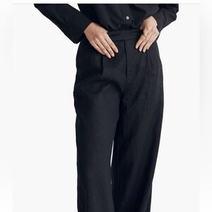 Madewell The Harlow Wide Leg Linen Pant